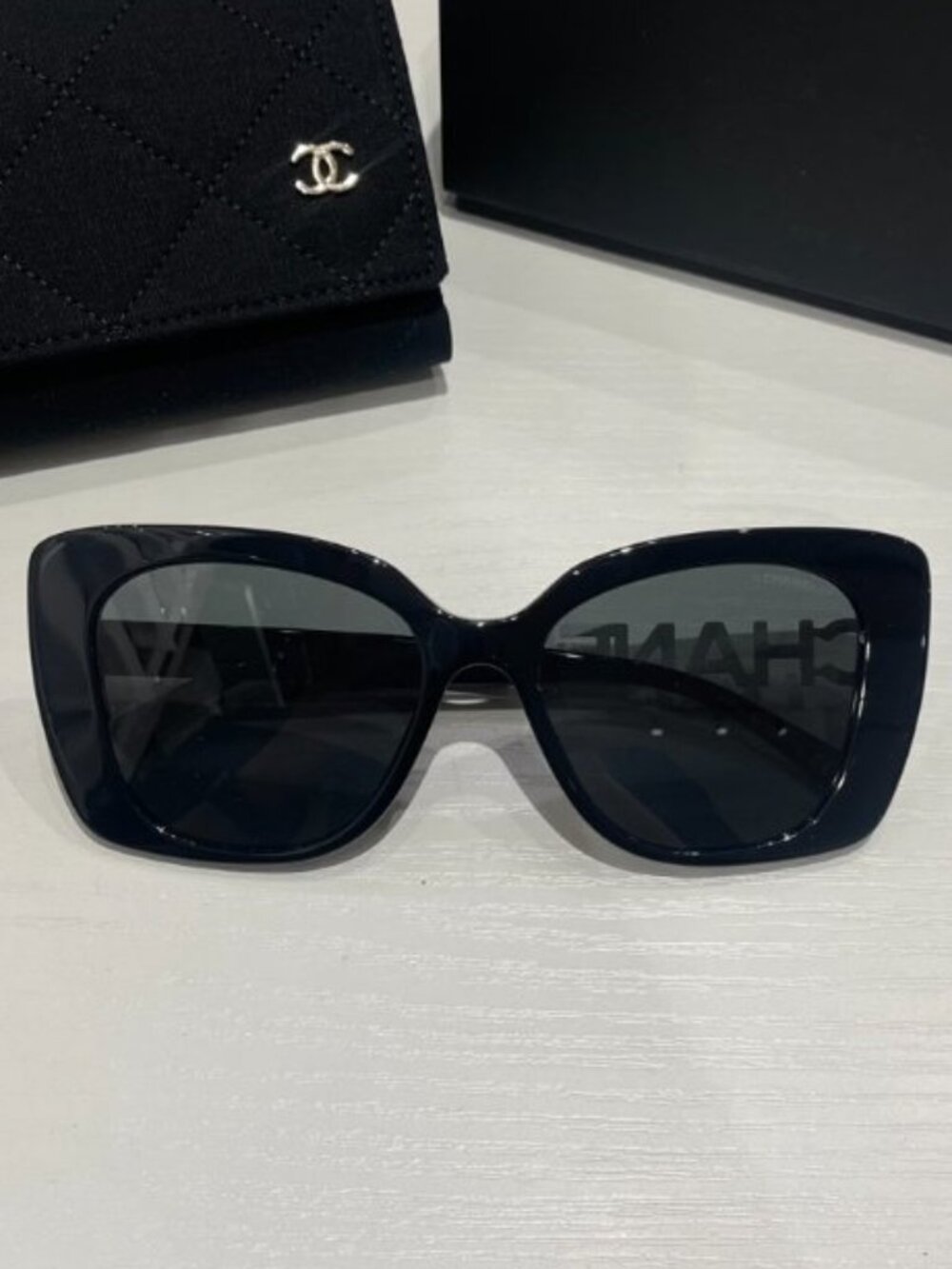 Chanel Black Square Sunglasses